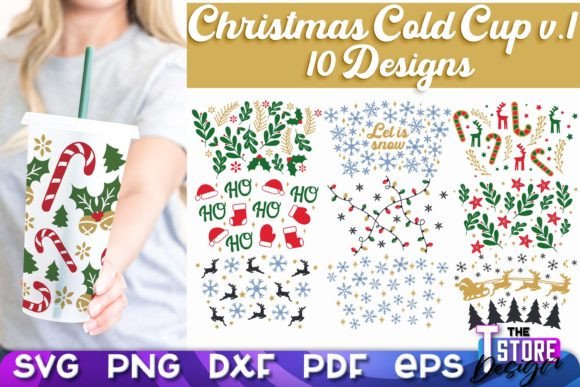 Christmas Cold Cup SVG V.1