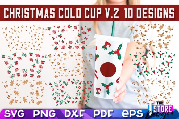 Christmas Cold Cup SVG V.2