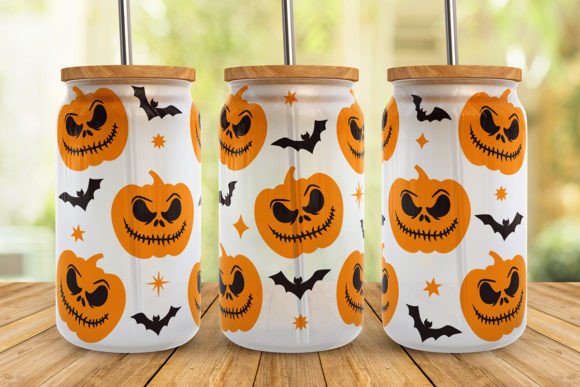 Halloween Pumpkin Bats SVG