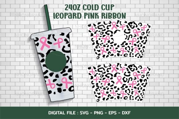 Leopard Pattern Cancer Awareness Pink