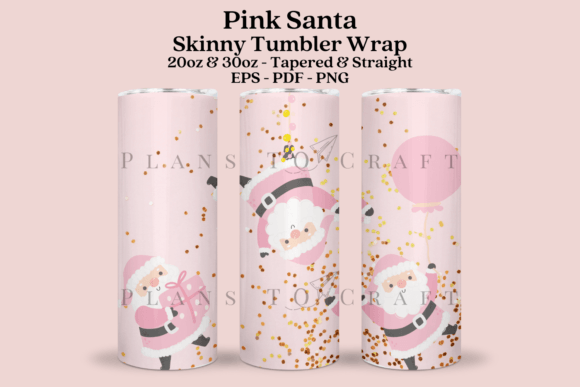 Pink Santa Claus Wrap