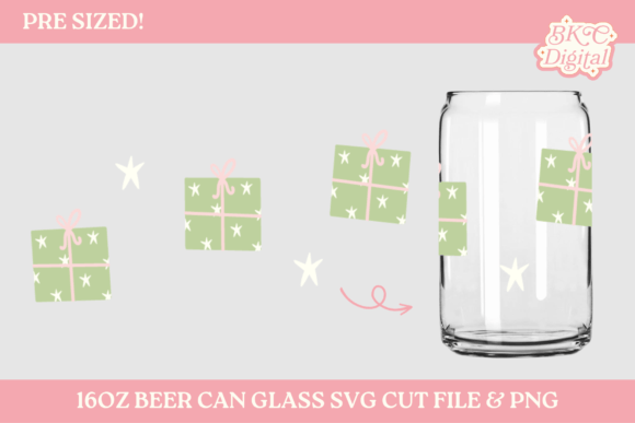 Starry Christmas Cup Wrap Design