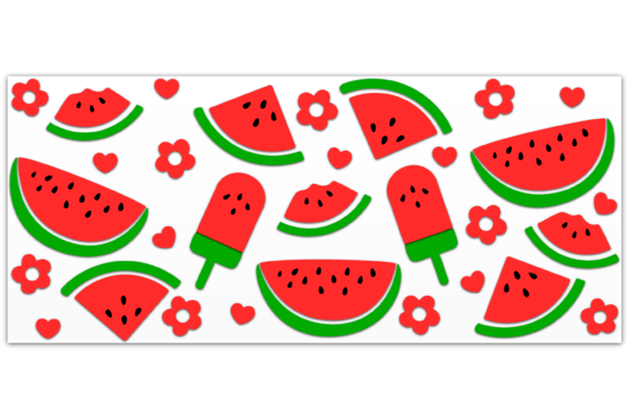 Watermelon Svg 16oz Libbey Glass Wrap